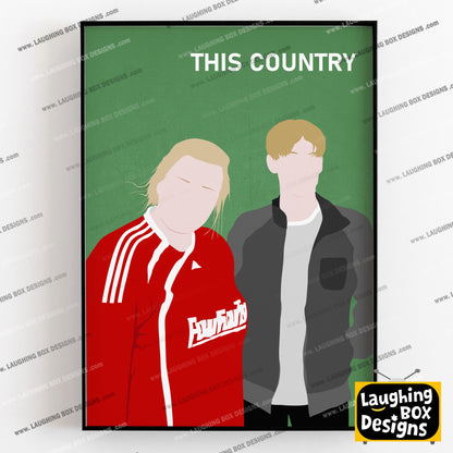 THIS COUNTRY Comedy Characters Minimalist Print