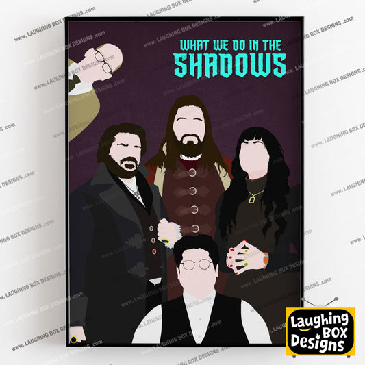 WHAT WE DO IN THE SHADOWS Comedy Characters Minimalist Print