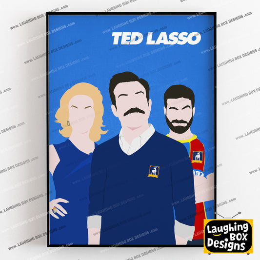 TED LASSO Comedy Characters Minimalist Print
