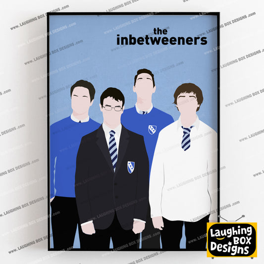 THE INBETWEENERS Comedy Characters Minimalist Print
