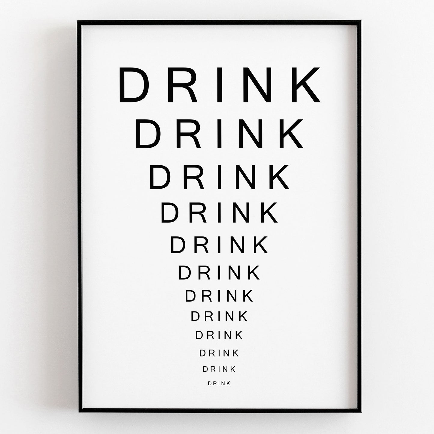 Drink Eye Chart / Father Jack Opticians, Father Ted Print