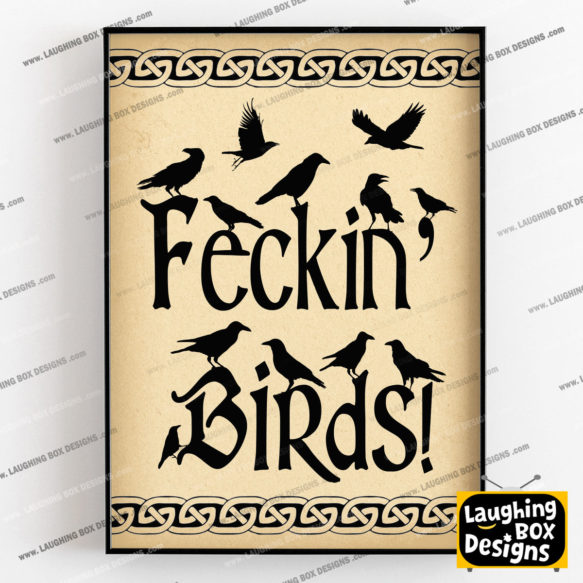 Feckin' Birds / Father Jack Quote, Father Ted Print