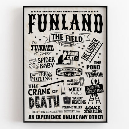 Funland poster / Craggy Island Fair, Father Ted Print