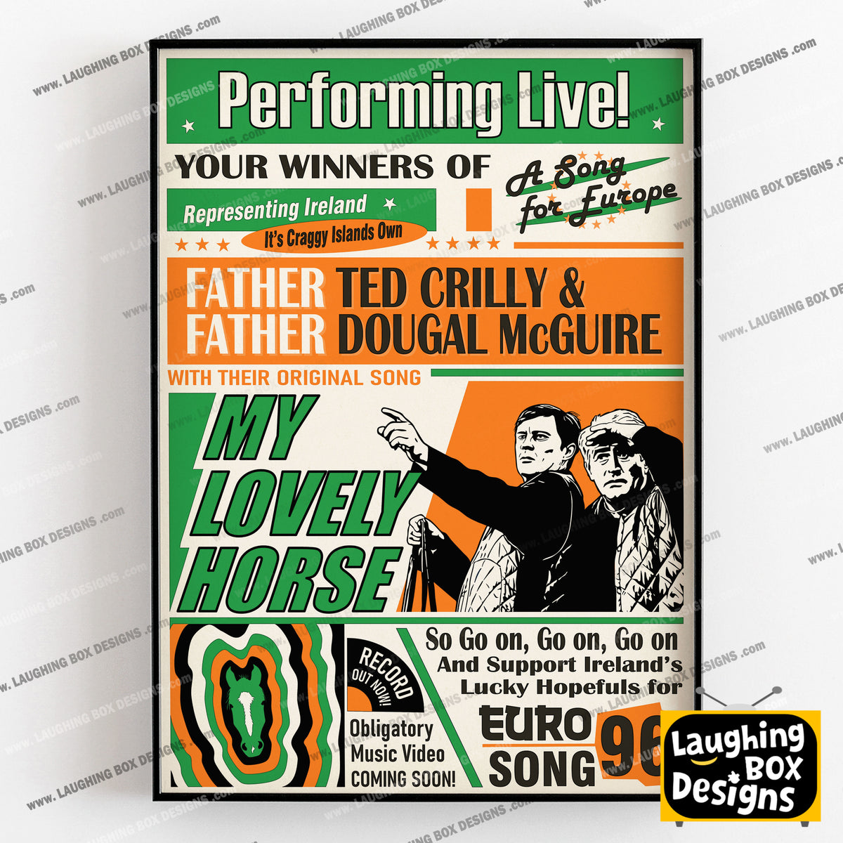 My Lovely Horse, Performed Live! Song for Europe Poster, Father Ted Print