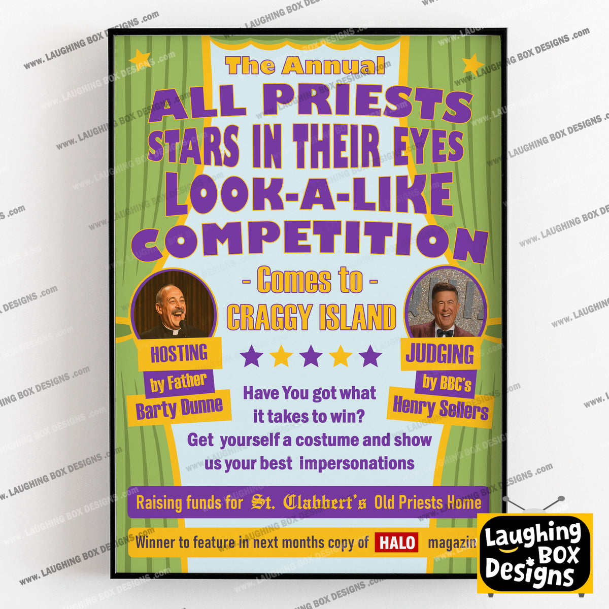 All Priests Starts In Their Eyes Look-A-Like Competition, Father Ted Print