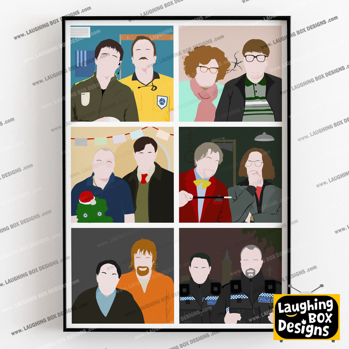 SERIES FIVE CHARACTERS, Inside Number Nine Print