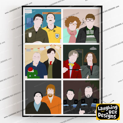 SERIES FIVE CHARACTERS, Inside Number Nine Print