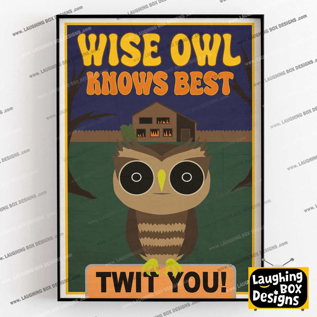 WISE OWL KNOWS BEST, Inside Number Nine Print