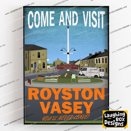 COME AND VISIT ROYSTON VASEY, Roundabout Zoo, The League of Gentlemen Print