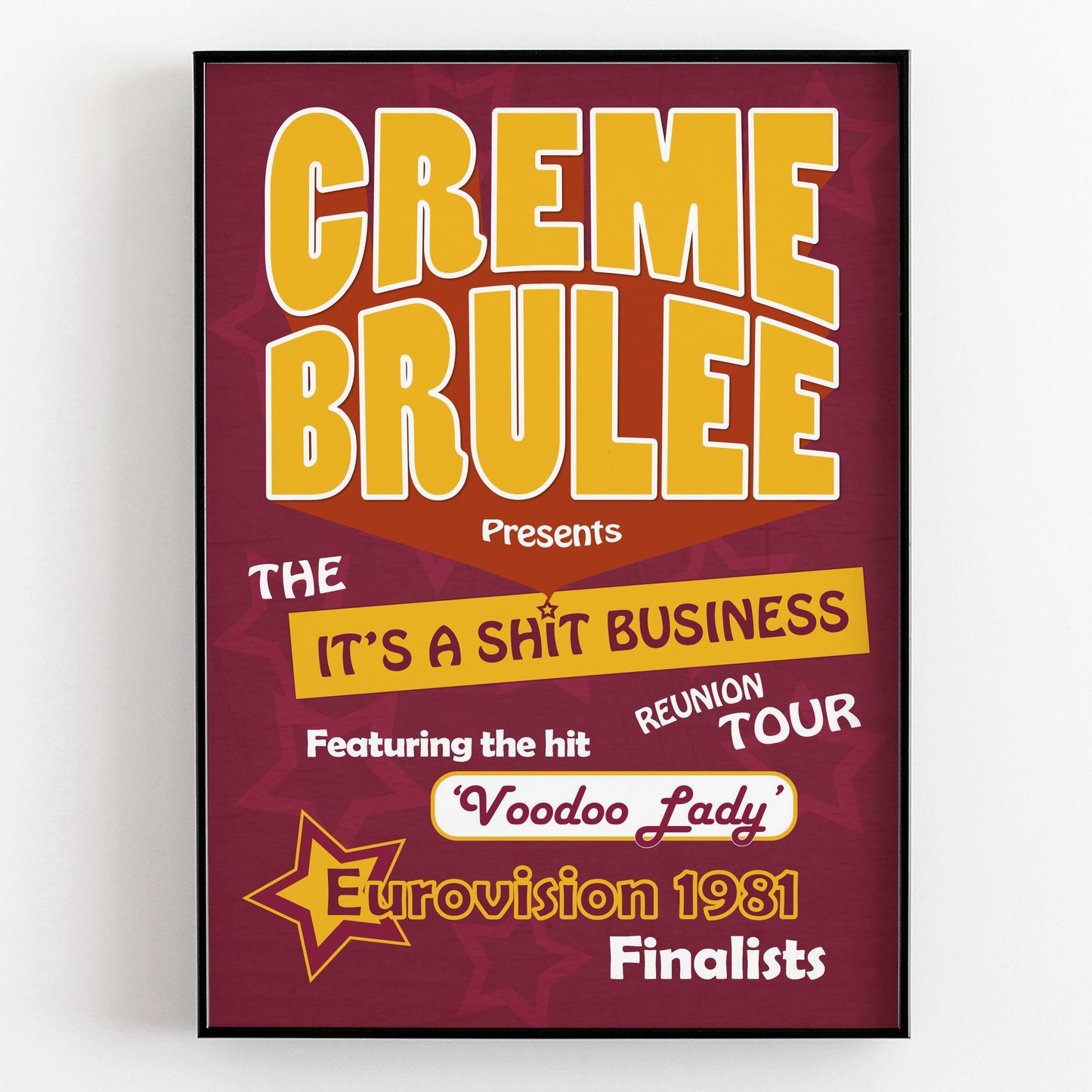CREME BRULEE Voodoo Lady / Shit Business Tour, The League of Gentlemen Print.