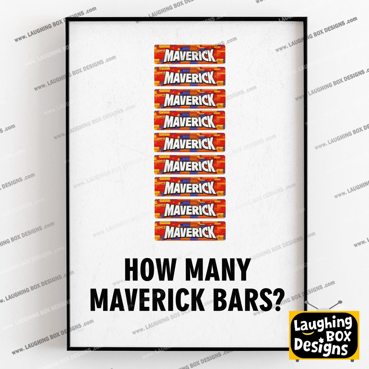HOW MANY MAVERICK BARS? Pops Character Quote, The League of Gentlemen Print
