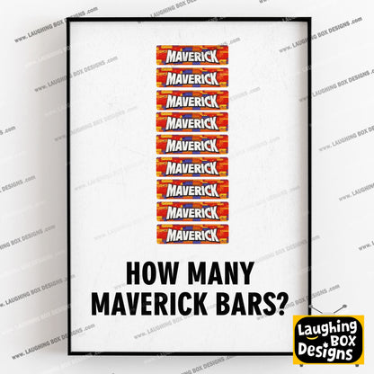 HOW MANY MAVERICK BARS? Pops Character Quote, The League of Gentlemen Print