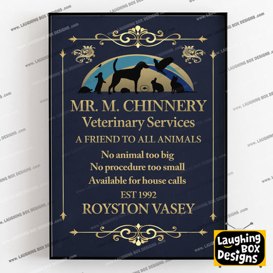MR CHINNERY VETERINARY SERVICES, Royston Vasey Vet, The League of Gentlemen Print
