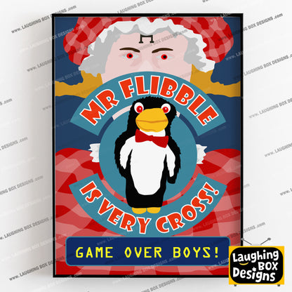 MR FLIBBLE IS VERY CROSS! Quarantined Rimmer, Red Dwarf Print
