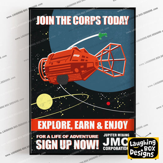 RECRUITMENT POSTER 'Join The Corps Today' Red Dwarf Print