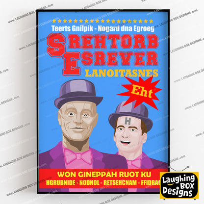 THE SENSATIONAL REVERSE BROTHERS, Tour Poster, Red Dwarf Print