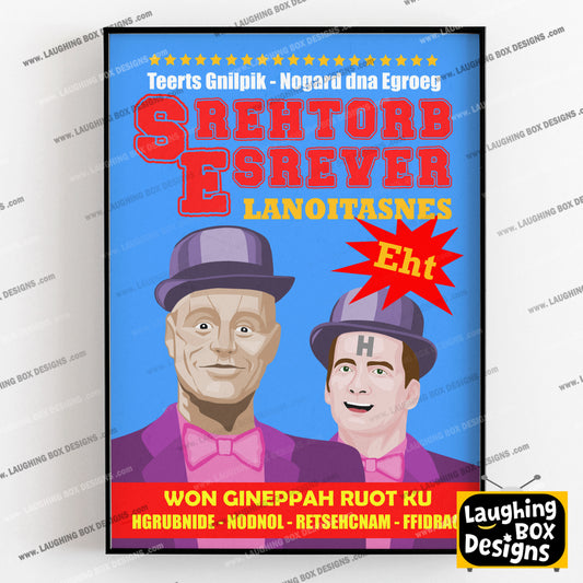 THE SENSATIONAL REVERSE BROTHERS, Tour Poster, Red Dwarf Print