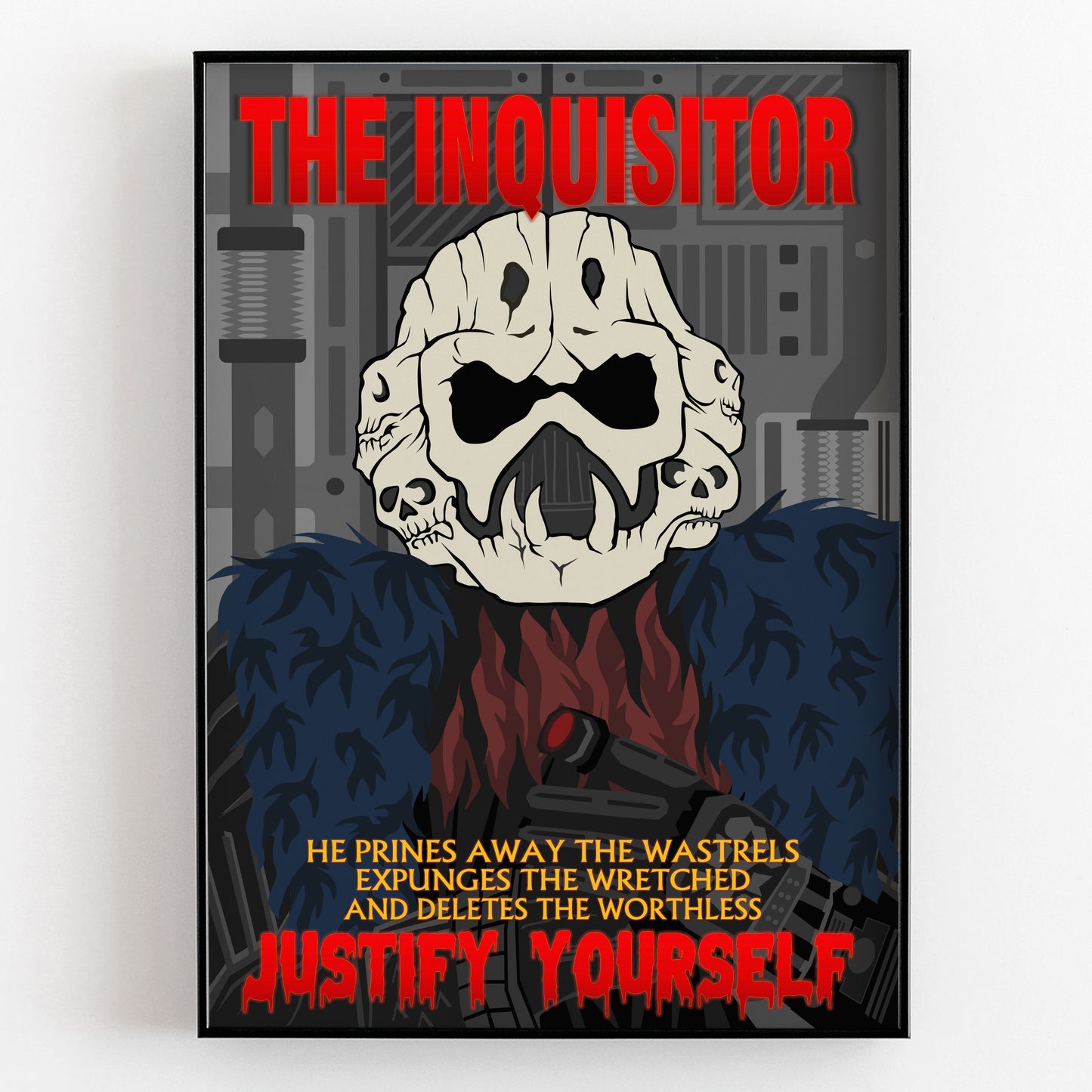 THE INQUISITOR Justify Yourself, Red Dwarf Print