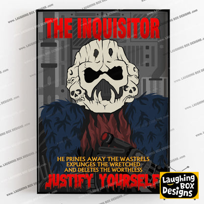 THE INQUISITOR Justify Yourself, Red Dwarf Print