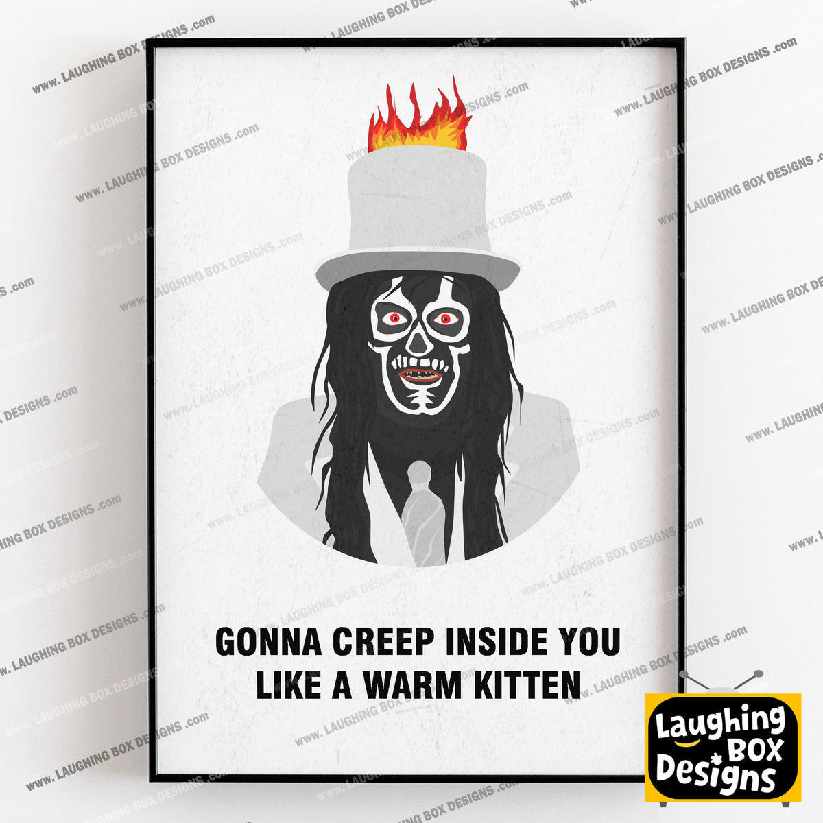 THE SPIRIT OF JAZZ , Gonna Creep Inside You Like a Warn Kitten, Character Quotes, The Mighty Boosh Print