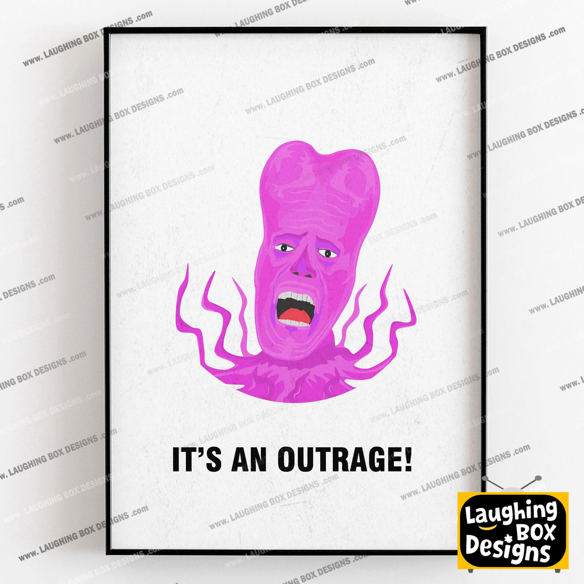 TONY HARRISON, Its An Outrage!, Character Quote, The Mighty Boosh Print