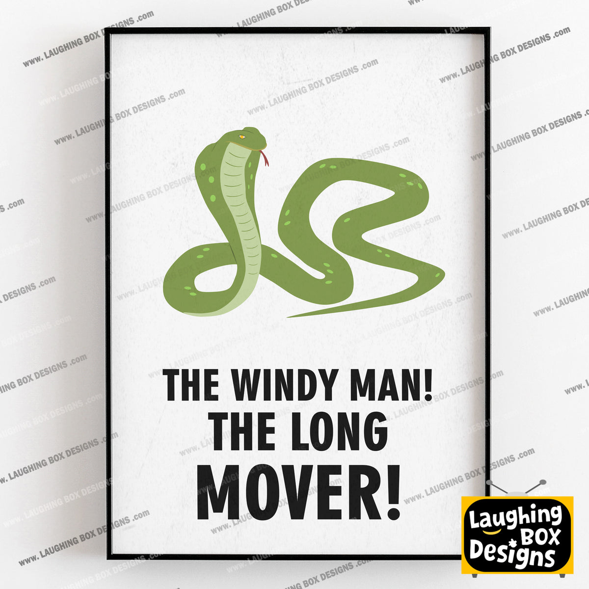 THE WINDY MAN! THE LONG LOVER!, Dixon Bainbridge Character Quotes, The Mighty Boosh Print