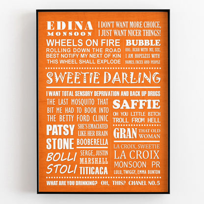ABSOLUTELY FABULOUS Typography Print (available in 8 colours)