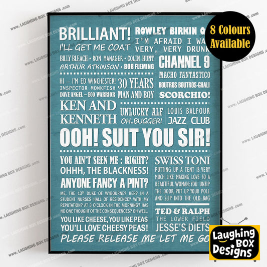 THE FAST SHOW Typography Print (available in 8 colours)