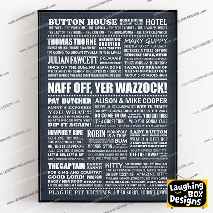 GHOSTS Typography Print (available in 8 colours)