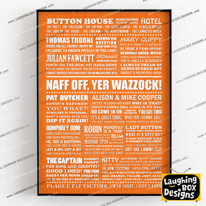 GHOSTS Typography Print (available in 8 colours)