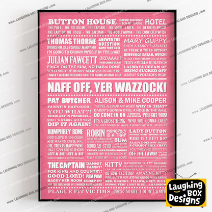 GHOSTS Typography Print (available in 8 colours)