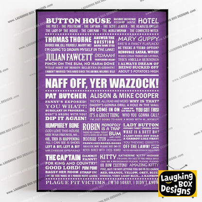 GHOSTS Typography Print (available in 8 colours)