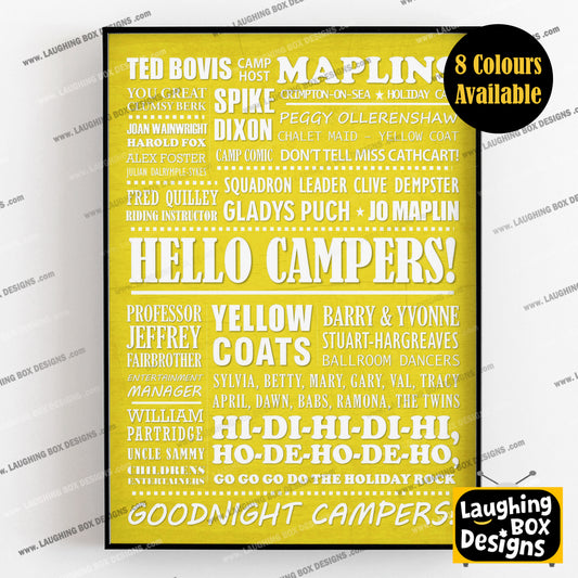 HI-DI-HI Typography Print (available in 8 colours)