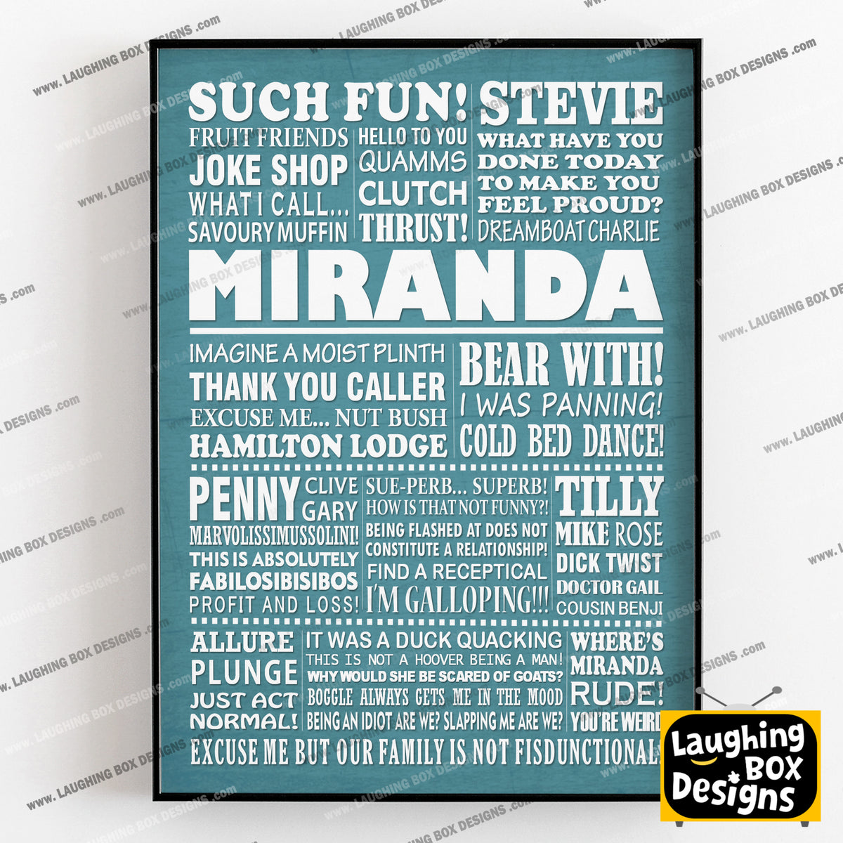 MIRANDA Typography Print (available in 8 colours)