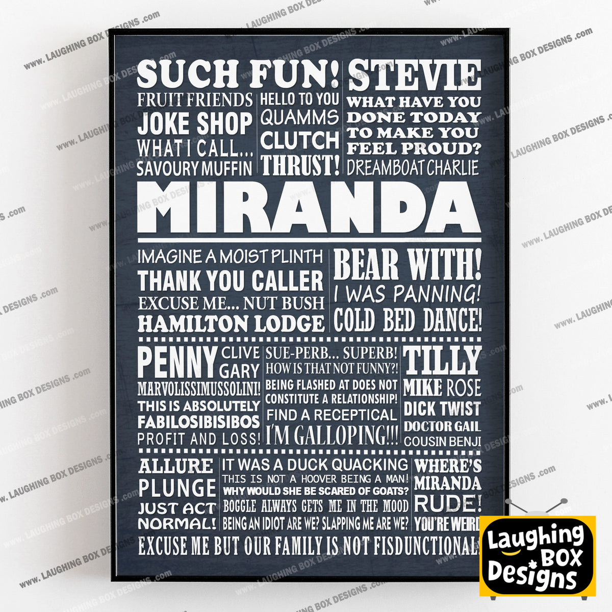 MIRANDA Typography Print (available in 8 colours)