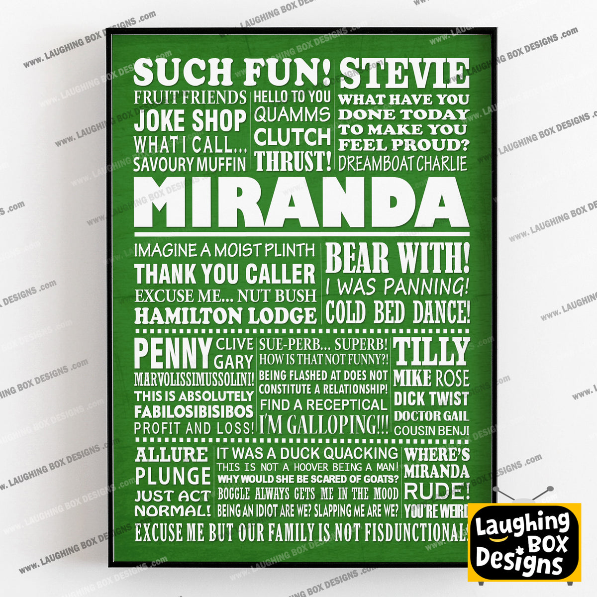 MIRANDA Typography Print (available in 8 colours)
