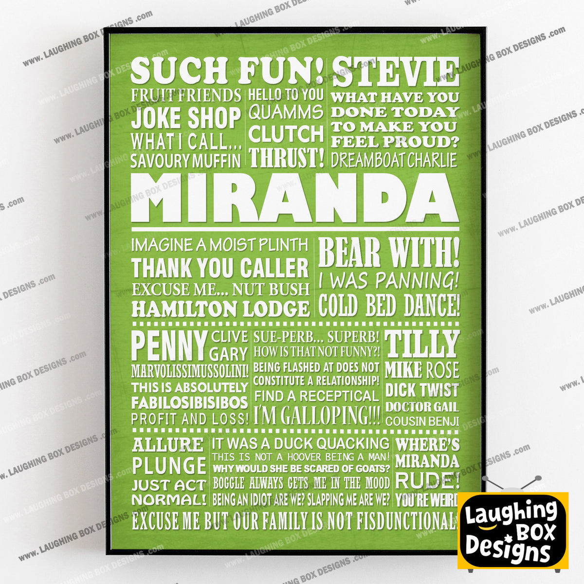 MIRANDA Typography Print (available in 8 colours)