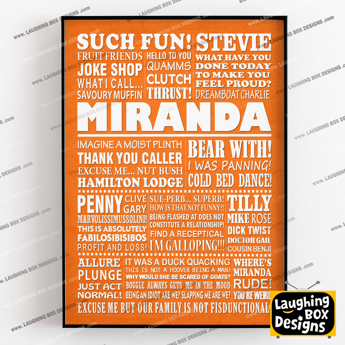 MIRANDA Typography Print (available in 8 colours)
