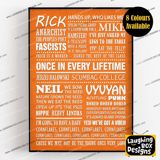 THE YOUNG ONES Typography Print (available in 8 colours)