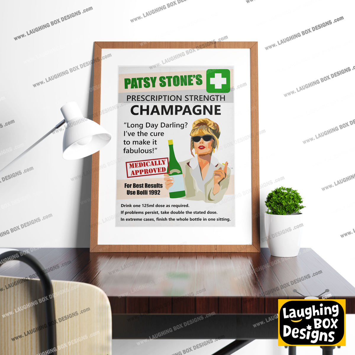 PATSY'S PRESCRIPTION STRENGTH CHAMPAGNE - Absolutely Fabulous Print