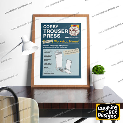 CORBY TROUSER PRESS, Alan Partridge Print