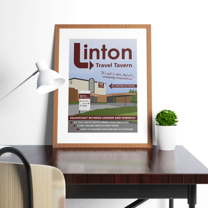 LINTON TRAVEL TAVERN, Alan Partridge Print