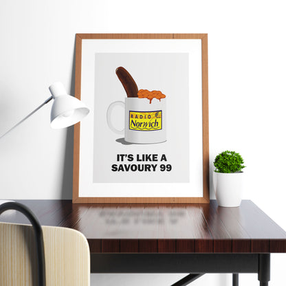 IT'S LIKE A SAVOURY 99, Alan Partridge Print