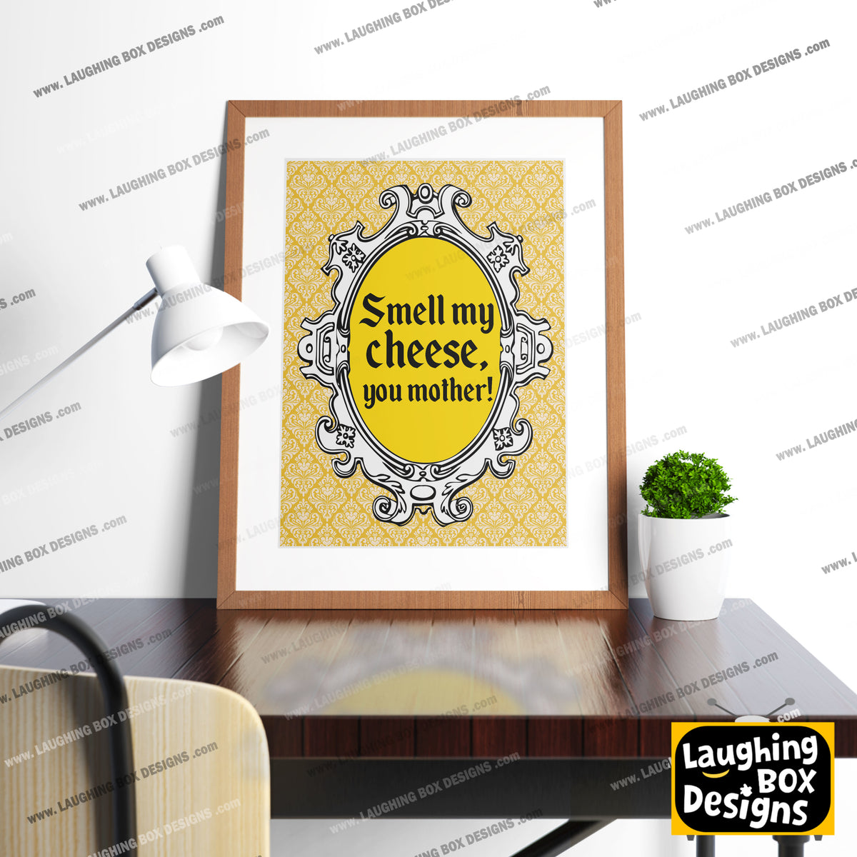 SMELL MY CHEESE, YOU MOTHER! Alan Partridge Print