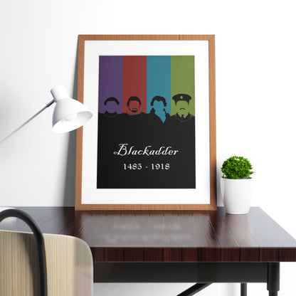 BLACKADDER 1485 - 1918 Original Dynasty Silhouettes, Blackadder Print