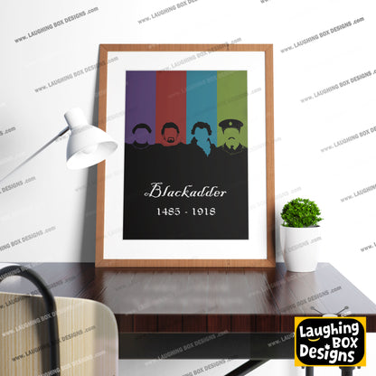 BLACKADDER 1485 - 1918 Original Dynasty Silhouettes, Blackadder Print