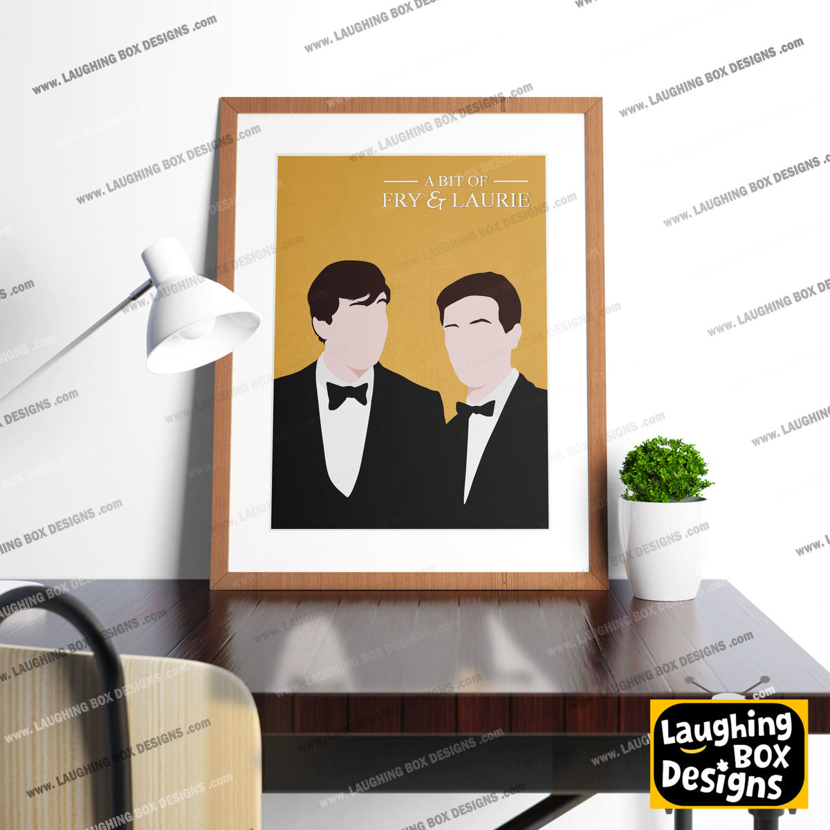 A BIT OF FRY AND LAURIE Comedy Characters Minimalist Print