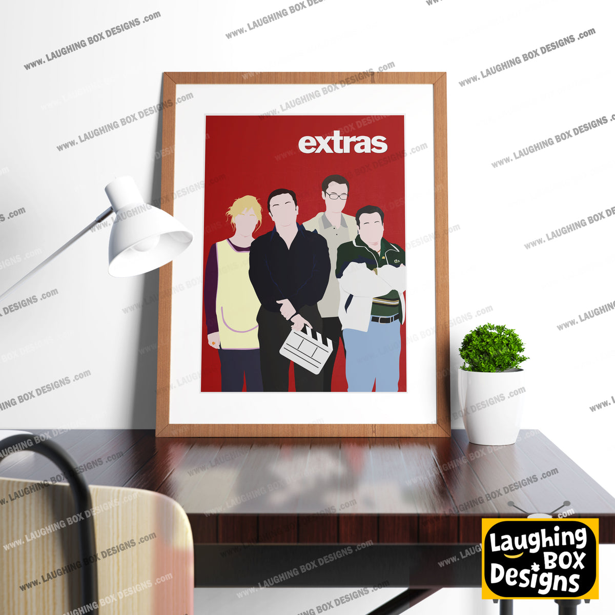 EXTRAS Comedy Characters Minimalist Print