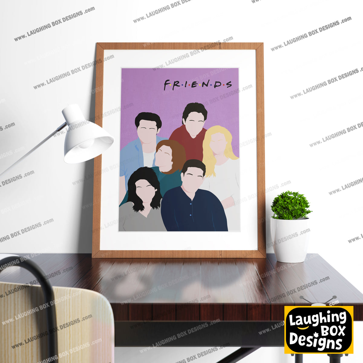 FRIENDS Comedy Characters Minimalist Print