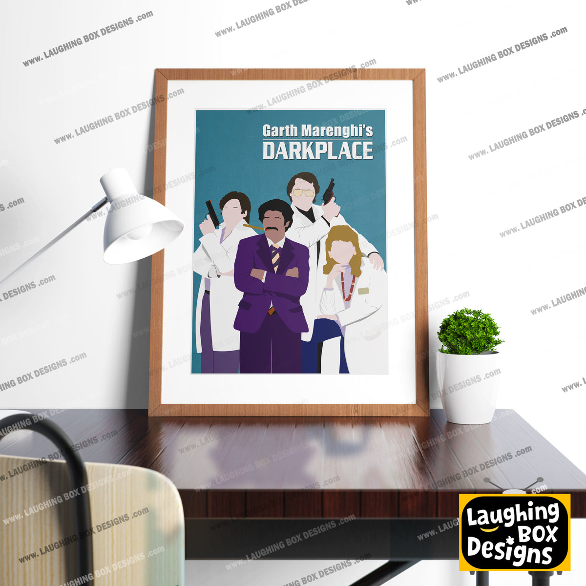 GARTH MARENGHI'S DARKPLACE Comedy Characters Minimalist Print